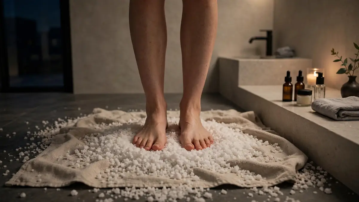 Salt Stepping: The TikTok Sleep Ritual Experts Say to Take “With a Grain of Salt”